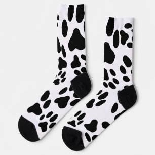 Schwarzweißkatzenpasten drucken socken