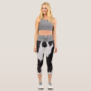 Schwarzweißkugel Capri Leggings