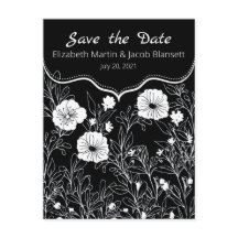 Schwarzweißkunst Save the Date