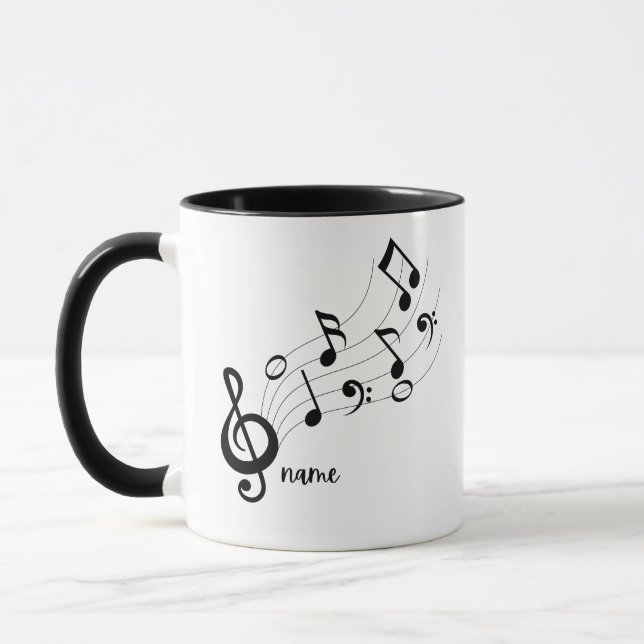 Schwarzweißlehrer/Student für benutzerdefinierte T Tasse (Links)