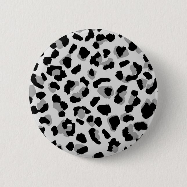Schwarzweißleopard Button (Vorderseite)