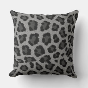 Schwarzweißleoparddruck Kissen