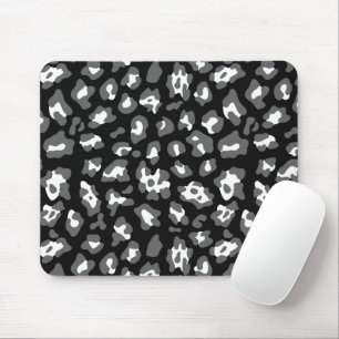 Schwarzweißleoparddruck Mousepad