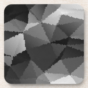 Schwarzweißmosaikmuster Getränkeuntersetzer