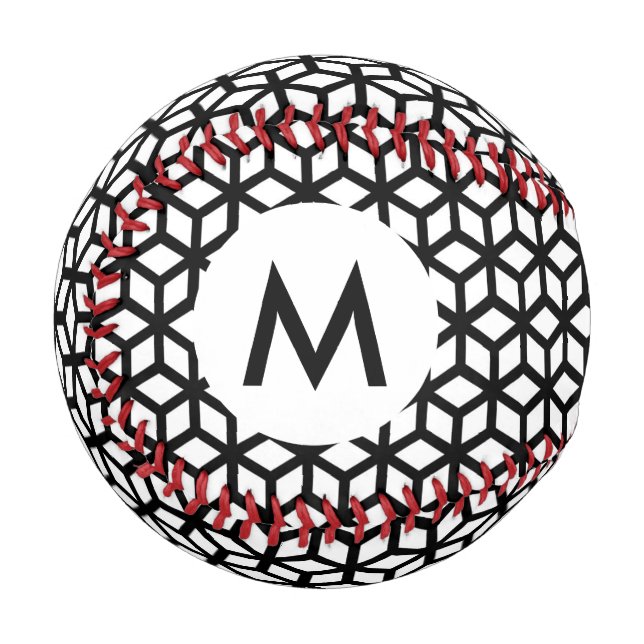 Schwarzweißmuster Baseball (Vorderseite Links)
