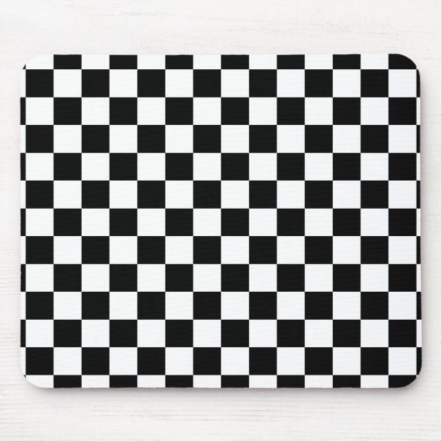 Schwarzweißmuster der Karton-Tafel Mousepad (Vorne)