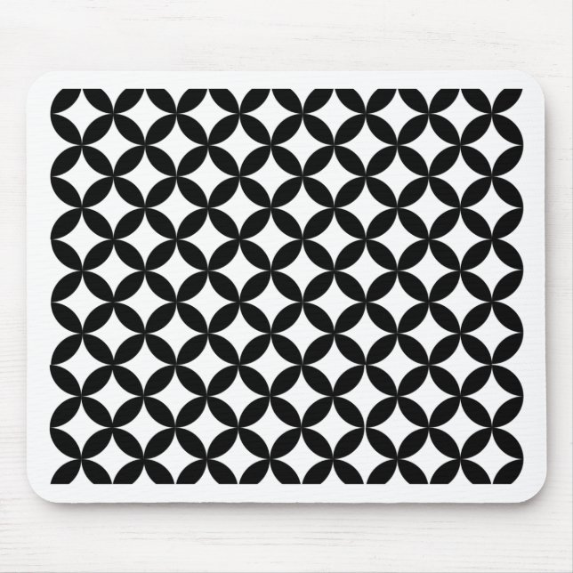 Schwarzweißmuster Mousepad (Vorne)