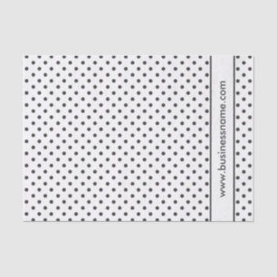 Schwarzweißpolka-Dot Seidenpapier