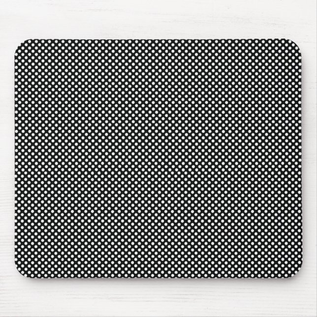 Schwarzweißpunkte Mousepad (Vorne)
