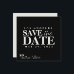 Schwarzweißquadrat Save The Date<br><div class="desc">Mit der Einführung unseres eleganten und raffinierten Schwarz-Weiß-Quadrats Speichern Sie die Date-Karten, um eine moderne und zeitlose Aussage für Ihre kommende Hochzeit. Unser Schwarz-Weiß-Quadrat Save the Date Cards zeichnet sich durch ein sauberes und minimalistisches Design aus, das die klassische Eleganz von Schwarz und Weiß mit einem zeitgemäßen quadratischen Format kombiniert....</div>