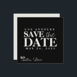 Schwarzweißquadrat Save The Date<br><div class="desc">Mit der Einführung unseres eleganten und raffinierten Schwarz-Weiß-Quadrats Speichern Sie die Date-Karten, um eine moderne und zeitlose Aussage für Ihre kommende Hochzeit. Unser Schwarz-Weiß-Quadrat Save the Date Cards zeichnet sich durch ein sauberes und minimalistisches Design aus, das die klassische Eleganz von Schwarz und Weiß mit einem zeitgemäßen quadratischen Format kombiniert....</div>