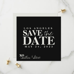 Schwarzweißquadrat Save The Date