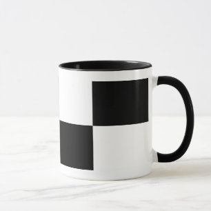 Schwarzweißrechtecke Tasse