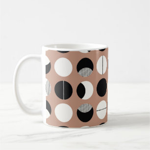Schwarzweißringe - nahtloses Muster Kaffeetasse