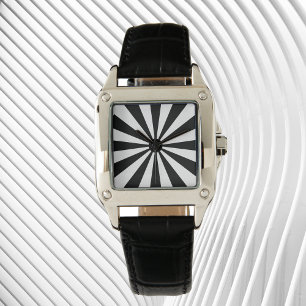 Schwarzweißrochen Armbanduhr