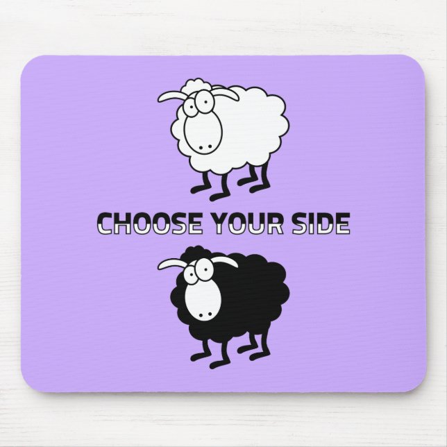 Schwarzweißschaf Mousepad (Vorne)
