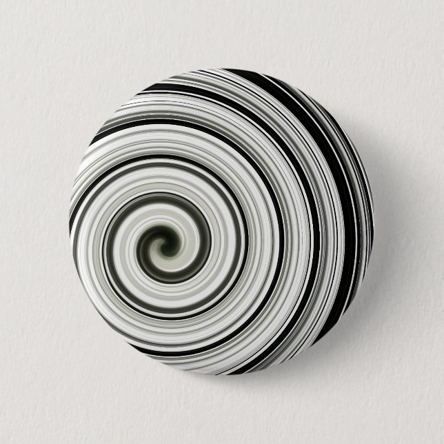 Schwarzweißspirale Button (Vorderseite)
