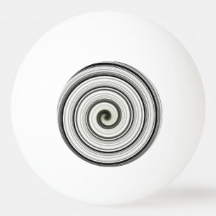 Schwarzweißspirale Tischtennisball