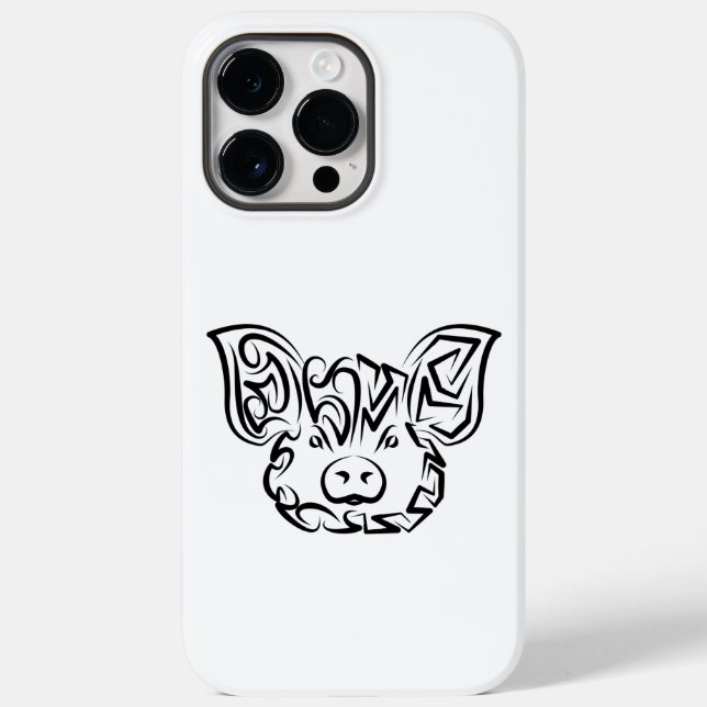 Schwarzweißstäbchen Case-Mate iPhone 14 Pro Max Hülle (Rückseite)