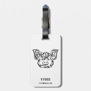 Schwarzweißstäbchen Gepäckanhänger