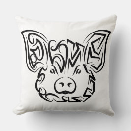 Schwarzweißstäbchen Kissen