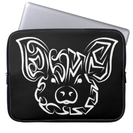 Schwarzweißstäbchen Laptopschutzhülle