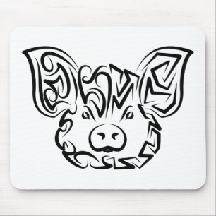 Schwarzweißstäbchen Mousepad