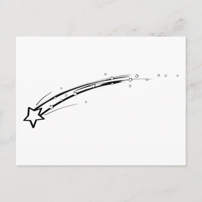 Schwarzweißstar Postkarte (Vorderseite)