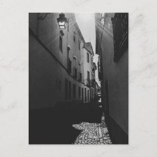 Schwarzweißstraße Postkarte