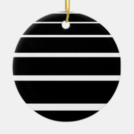 Schwarzweißstreifen Keramik Ornament