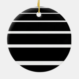 Schwarzweißstreifen Keramik Ornament