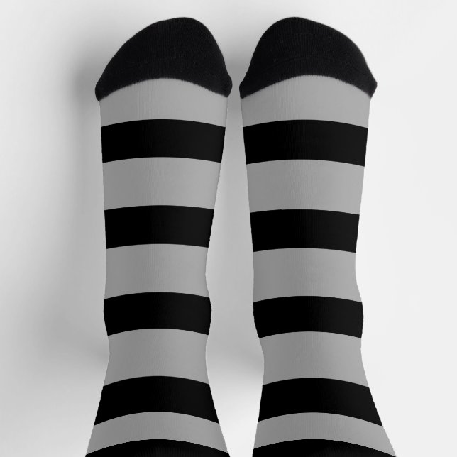 Schwarzweißstreifen Socken (Oben)