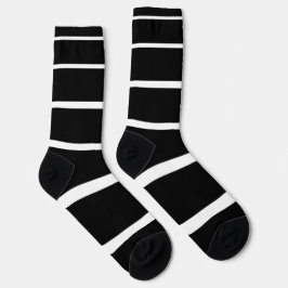 Schwarzweißstreifen Socken