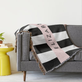 Schwarzweißstreifen, Streifen, Linien, Ihr Name Decke