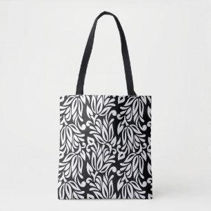 Schwarzweißtextilien. Tasche