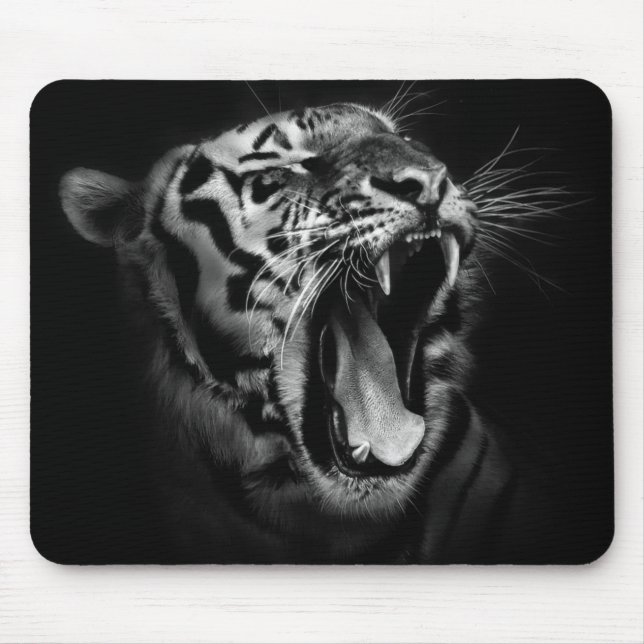 Schwarzweißtiger Inspiration Mousepad (Vorne)