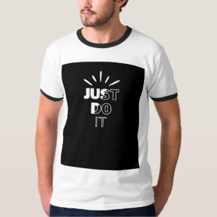 SchwarzweißTypografie T-Shirt