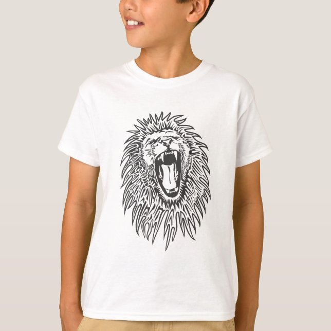 Schwarzweißvektor T-Shirt (Vorderseite)