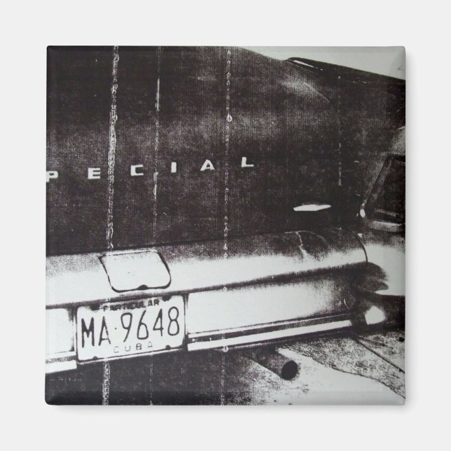 Schwarzweißwagen Magnet (Vorne)