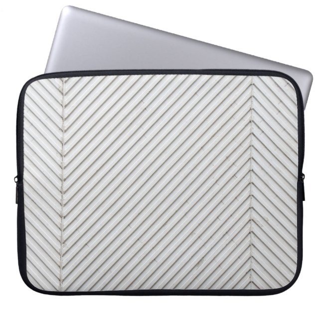 Schwarzweißwand Laptopschutzhülle (Vorderseite)