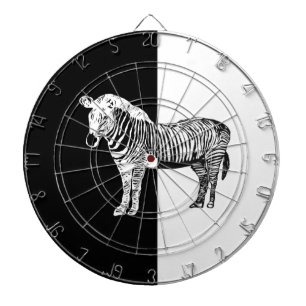 Schwarzweißzebra Dartscheibe
