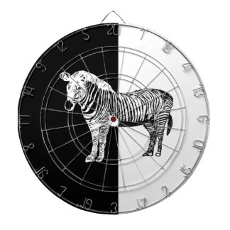 Schwarzweißzebra Dartscheibe