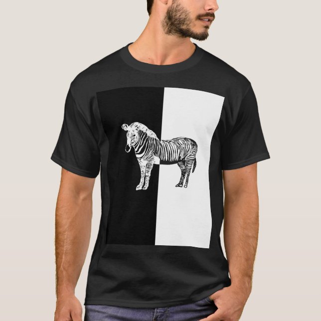 Schwarzweißzebra T-Shirt (Vorderseite)