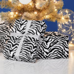 Schwarzweißzebradruck Geschenkpapier<br><div class="desc">Ein klassischer schwarz-weißer Zebradruck ist eine großartige Möglichkeit, ein Geschenk für Geburtstage, Feiertage oder eine schwarze Krawatte Veranstaltung zu erheben.</div>
