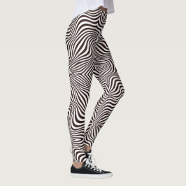 Schwarzweißzebradruck Leggings