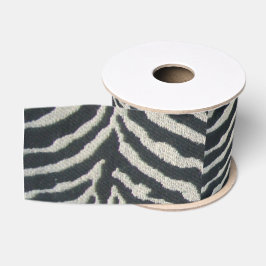 Schwarzweißzebradruck Ripsband