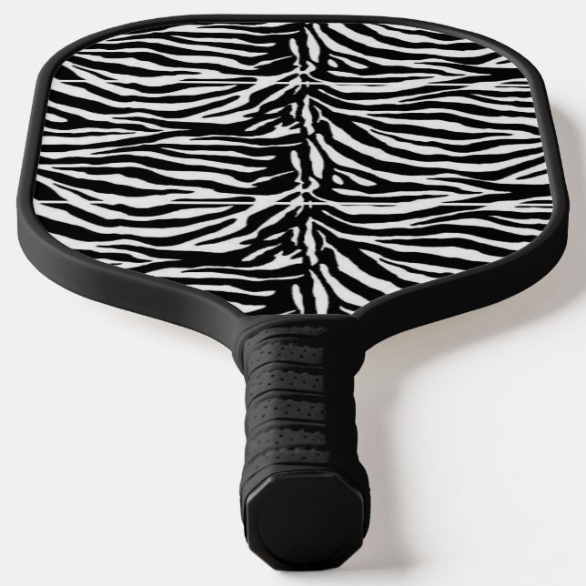 Schwarzweißzebramuster Pickleball Schläger (Ablage )