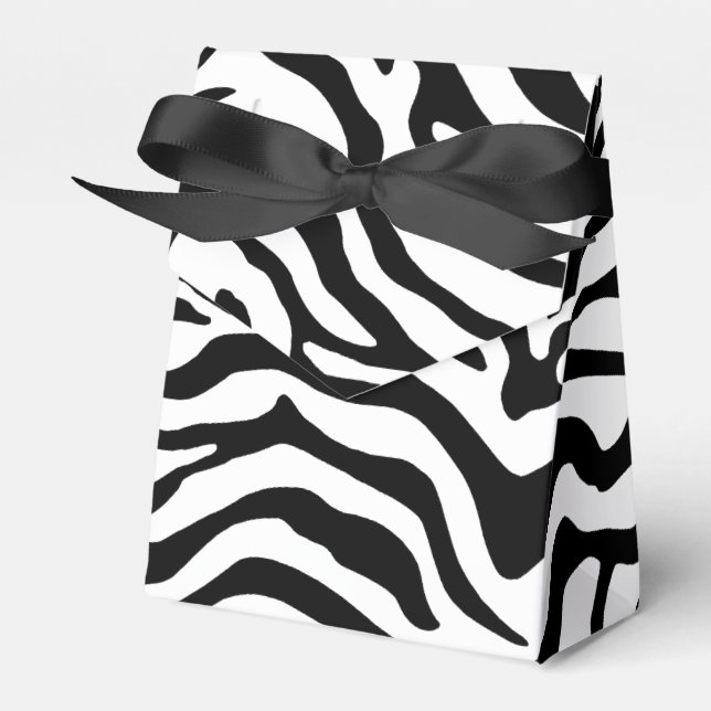 Schwarzweißzebrastreifen Geschenkschachtel (Vorderseite)