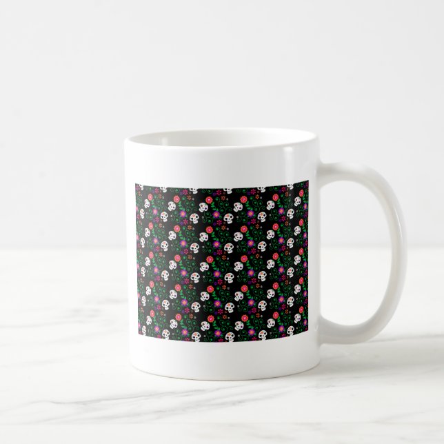 Schwarzzucker-Schädel Kaffeetasse (Rechts)