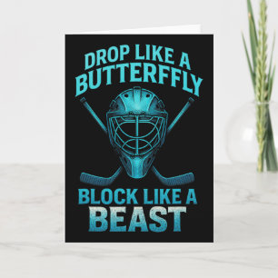 Schwebe wie ein Schmetterling Blockiere wie ein Bi Karte